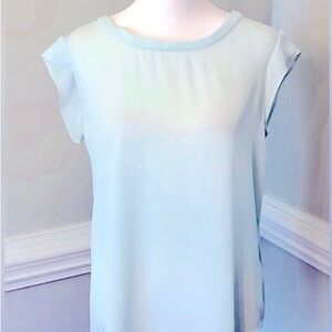 Banana Republic Blue Relaxed Short Sleeve Blouse